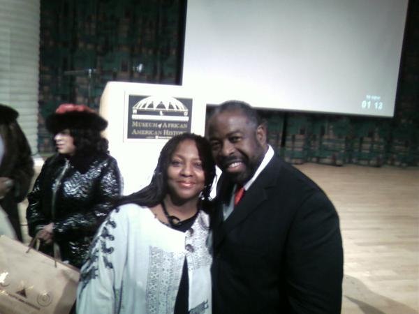 With Les Brown at Charles H. Wright Museum