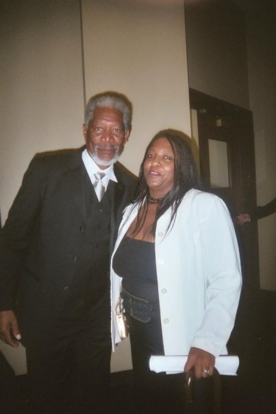With Morgan Freeman at Ford Freedom Awards