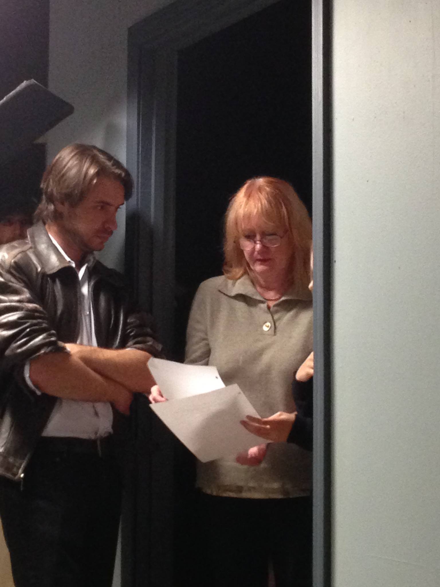Greg Albanetti with director Helen Stringer in The Gloaming.