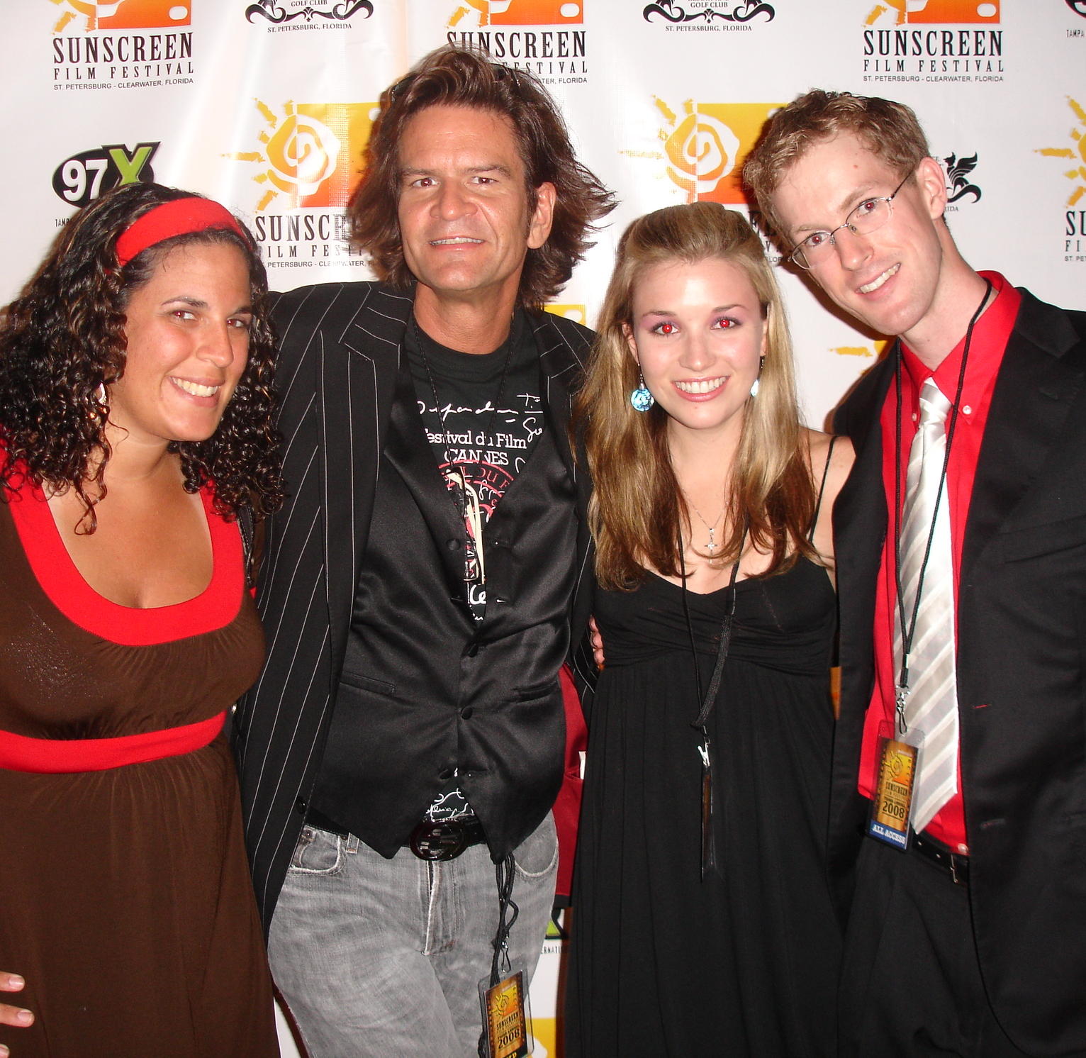 SunScreen Film Festival, St. Pete FL, March 2008. Alyssa Beaudoin, Allison Koslow, Andrew Ortoski,