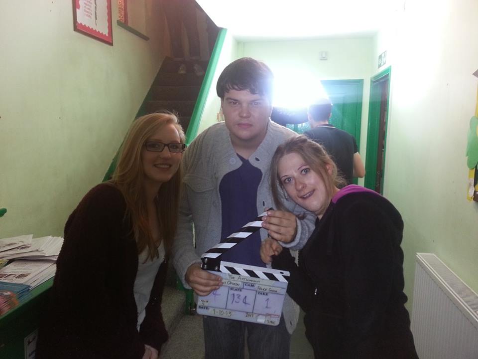 On set on 'The Attachment'