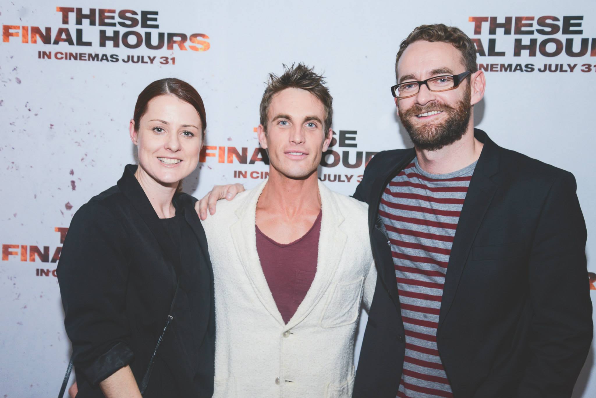 At the premiere of These Final Hours with Director Zak Hilditch (right) and produce Liz Kearney (left)