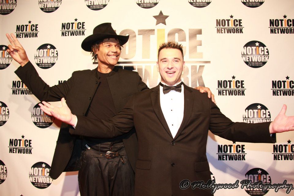 Me On The Red Carpet of The Notice Network With Cerdan Smith Founder of CerdanDesigns and World Video.T.V