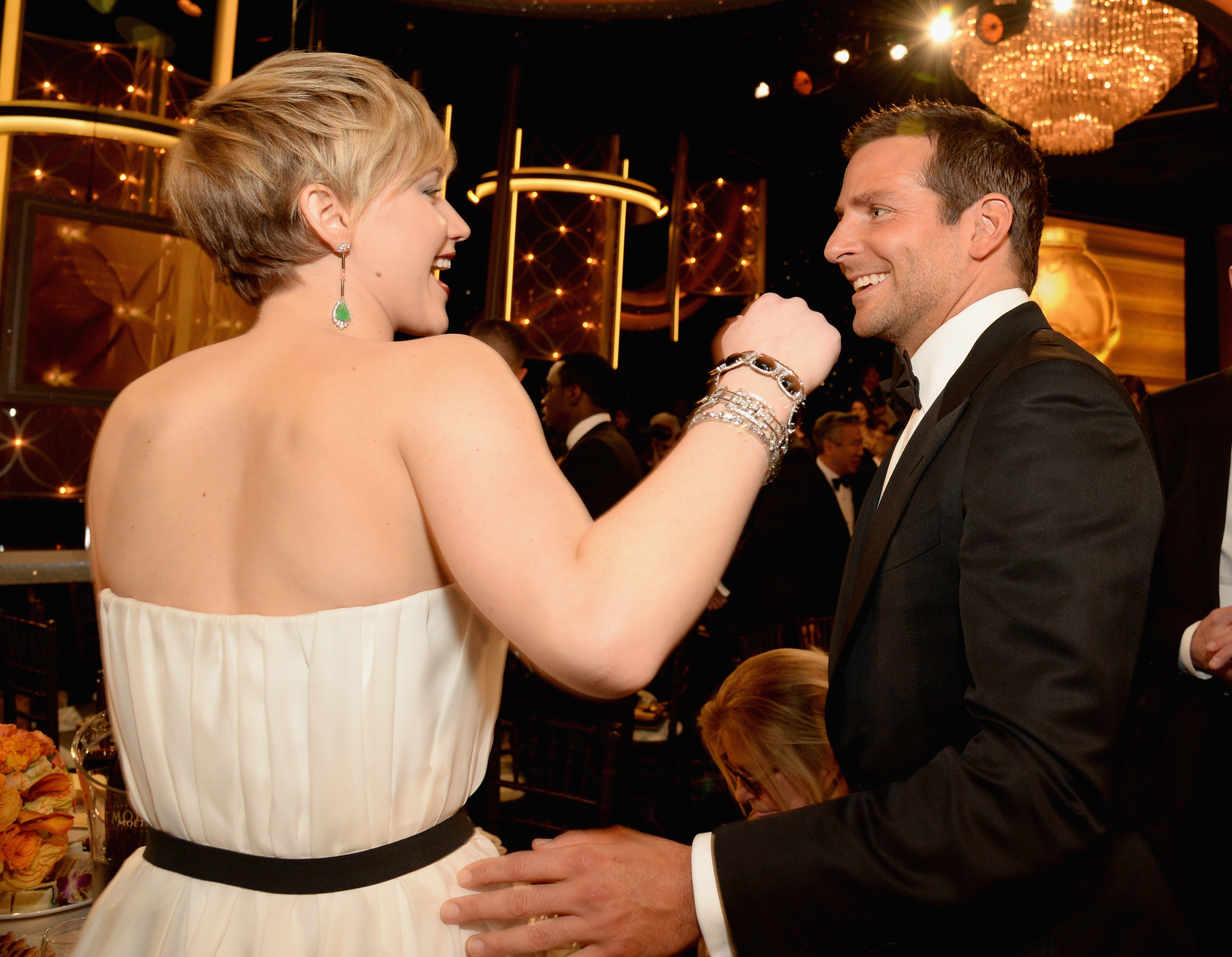 Bradley Cooper and Jennifer Lawrence