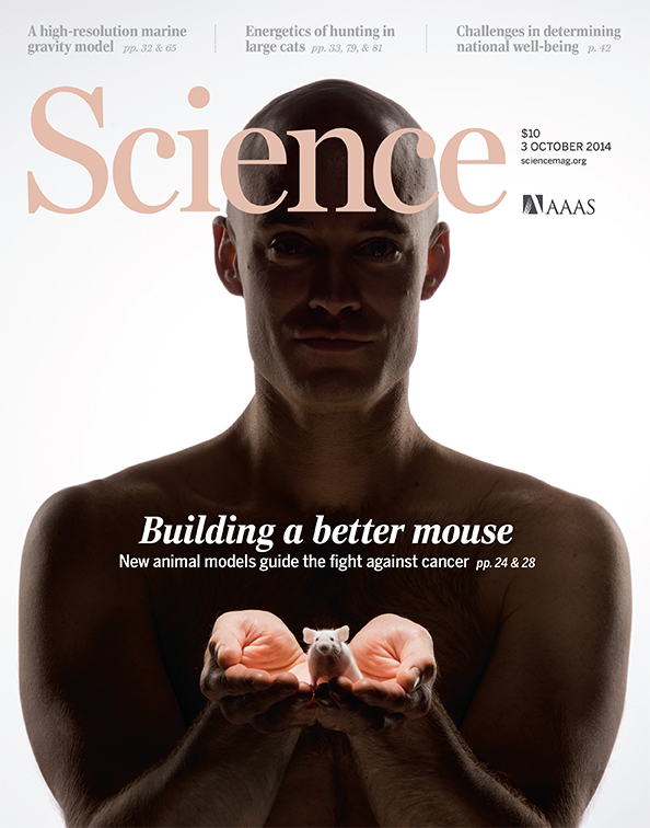 Cover of Science Magazine, Oct 3 2014
