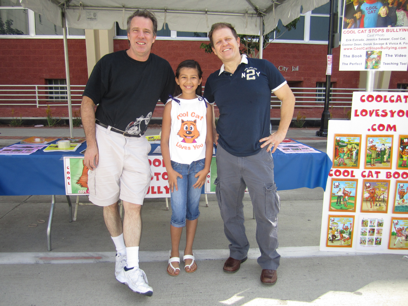 Derek Savage, Jessica Salazar and Paul Dinh-McCrillis CSA, at the 2012 Burbank Police and Fire Safety Day
