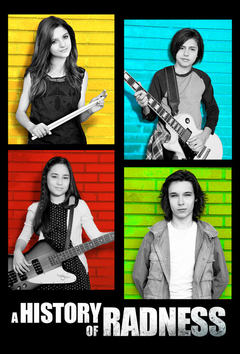 Cecilia Balagot, Marlhy Murphy, Isaak Presley and Dalton Cyr in A History of Radness (2015)