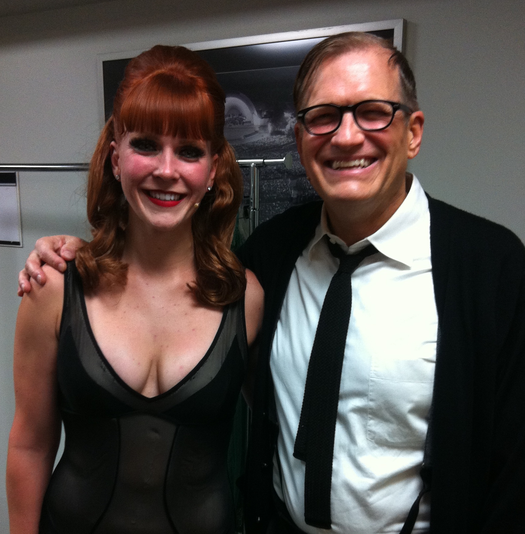 Backstage at the Hollywood Bowl, Drew Carey as 