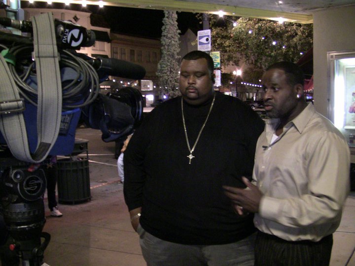 Mario being interviewed by KTVU news In Oakland at Premier of 