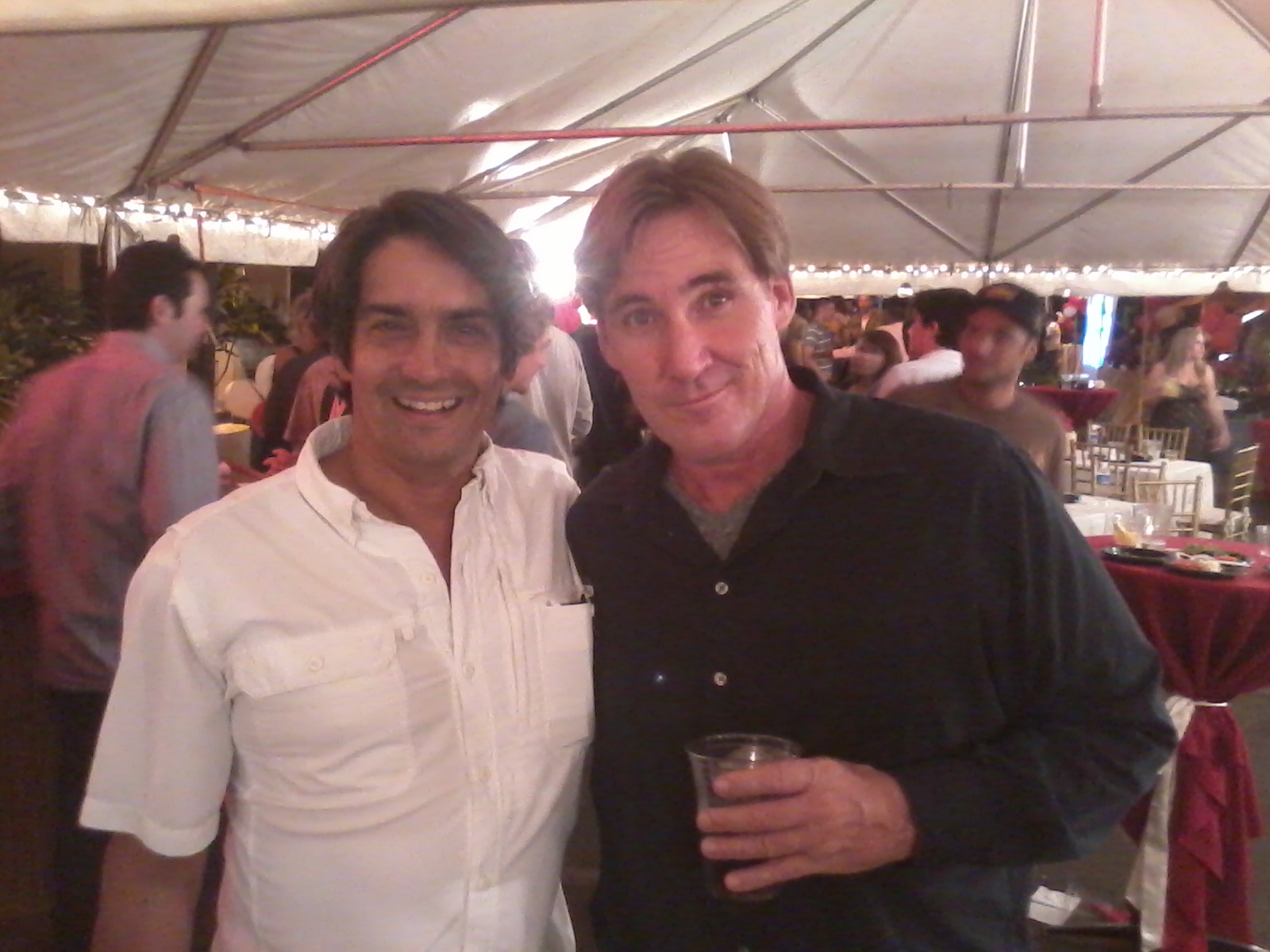 Joseph Wilson with DP Krishna Rao at the Last Resort Wrap Party