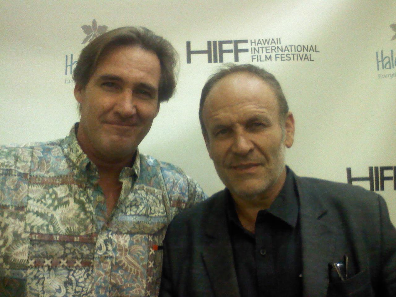 Joseph Wilson with Ned Van Zandt at the HIFF premiere of One Kine Day