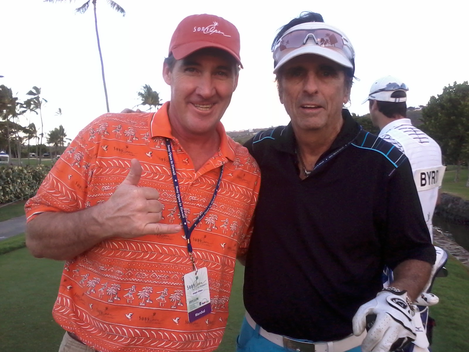 Joseph Wilson & Alice Cooper at Waialae Country Club's Sony Open 2012
