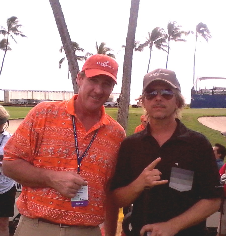 Joseph Wilson & David Spade at Waialae Country Club, Hawaii 2012