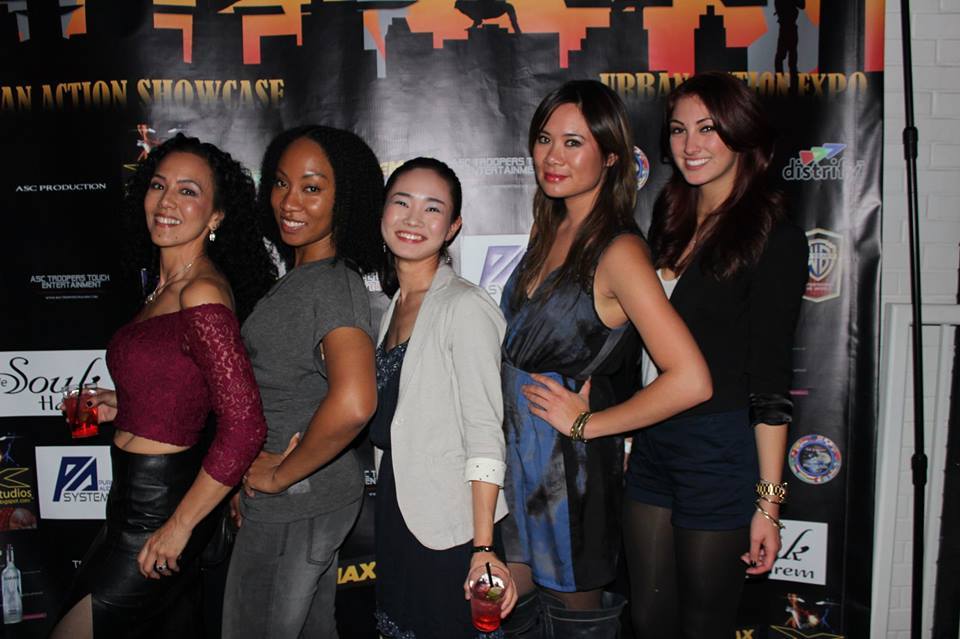 Denise J. Reed with Teresa Nash, Jeanna Lue, Azumi Tsutsui and Tina Duong at the 2013 Urban Action Showcase after party