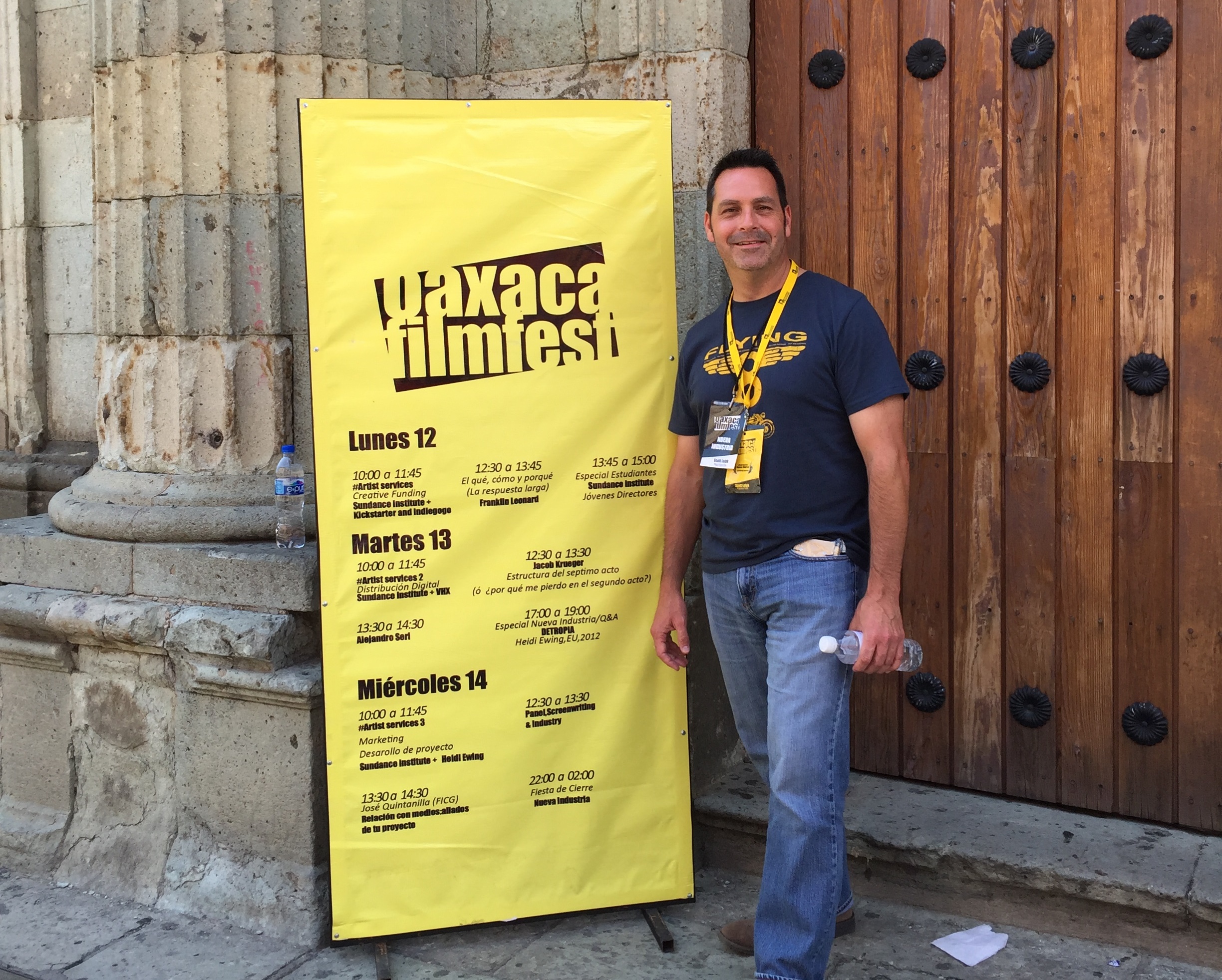 At the 6th Oaxaca Film Festival 2015 with my screenplay Hacienda