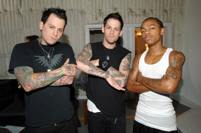 Shad Moss, Benji Madden and Joel Madden