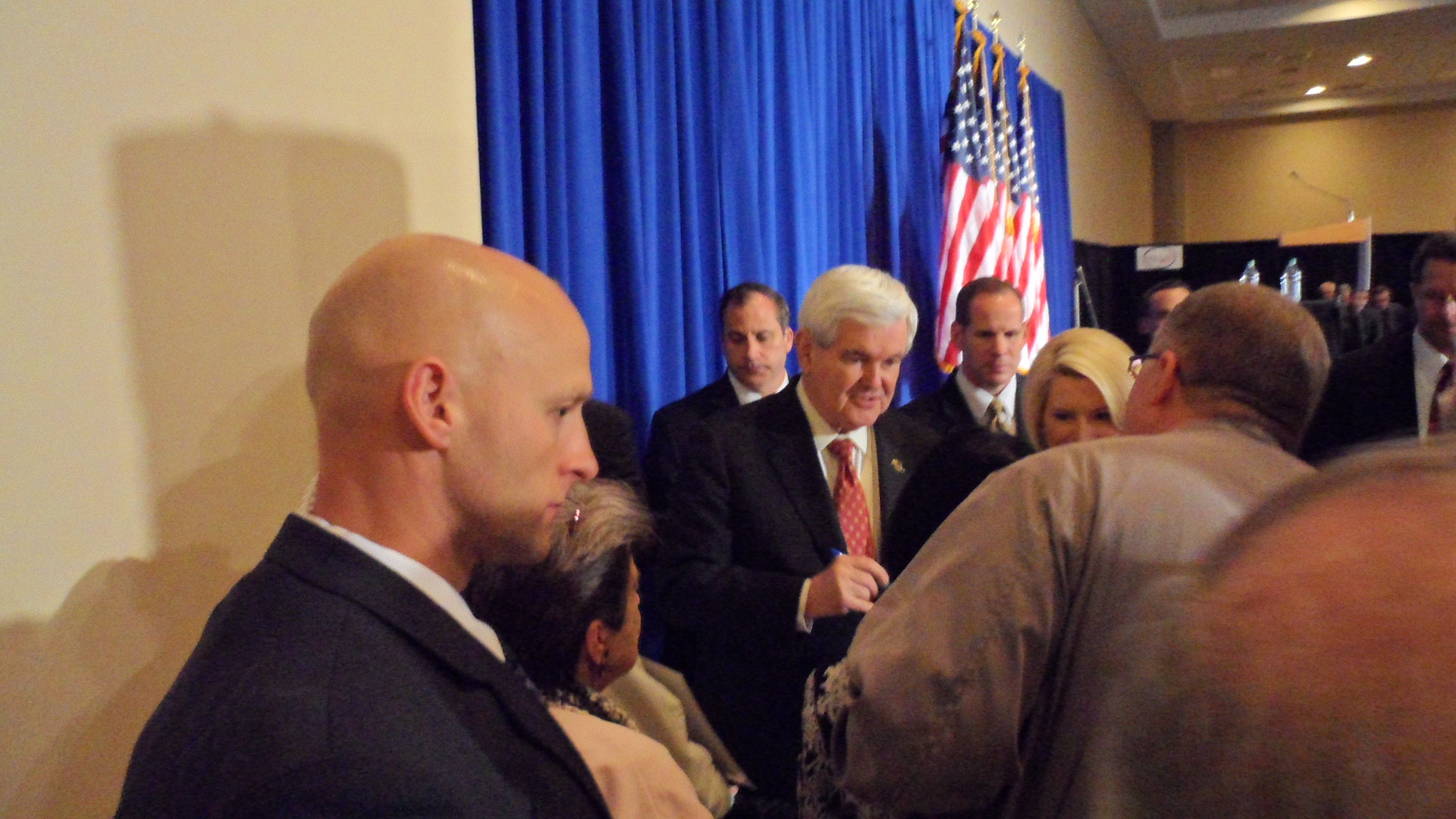 Conducting Executive Protection for Presidential Candidate Newt Gingrich and his wife.
