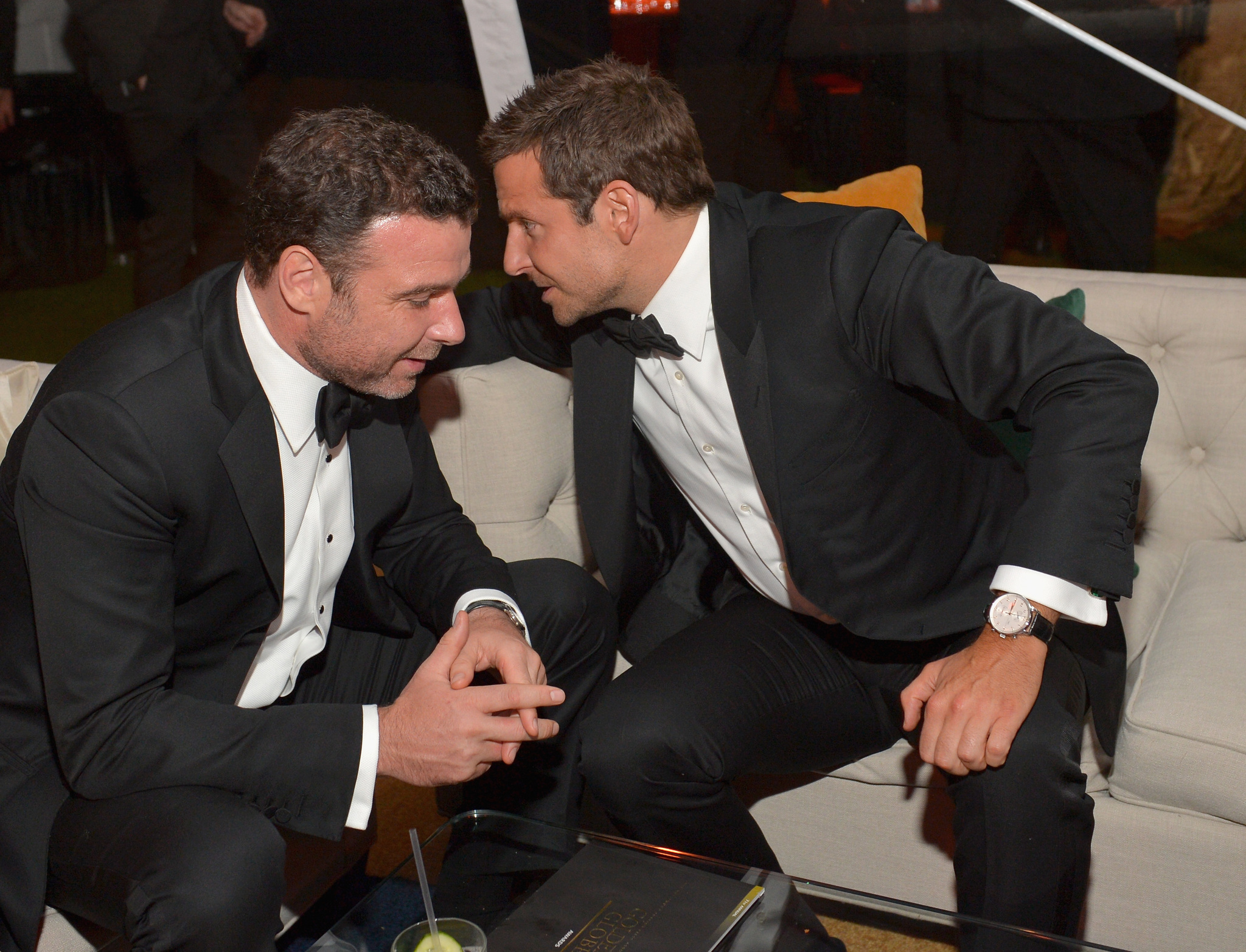 Liev Schreiber and Bradley Cooper