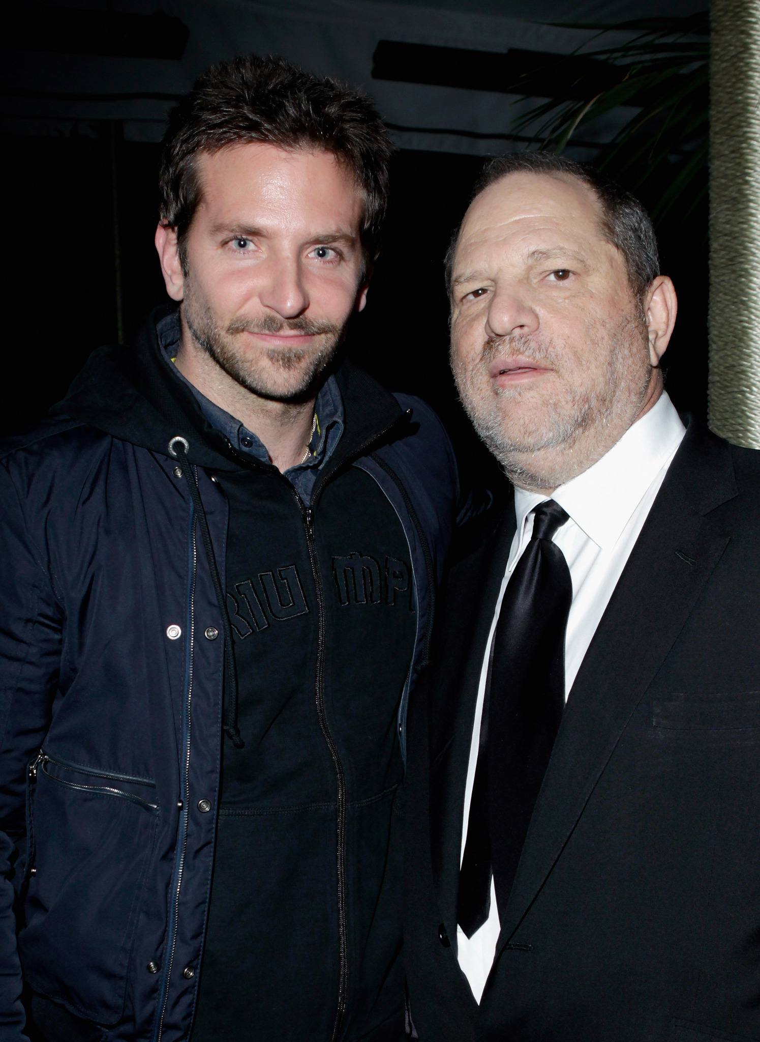 Harvey Weinstein and Bradley Cooper