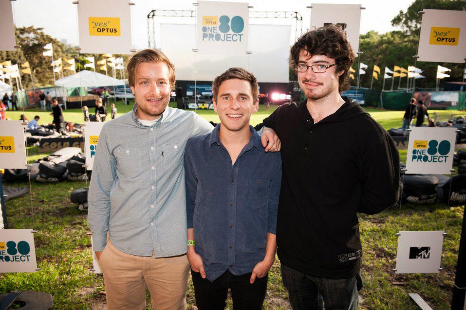 Luke Goodall, Lachlan Harris, Sam Petersen at the One80Project for their finalist 'King'.