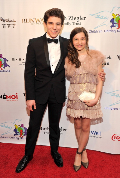 Stephanie Katherine Grant with Michael Grant, at Children Uniting Nations Oscar Gala.