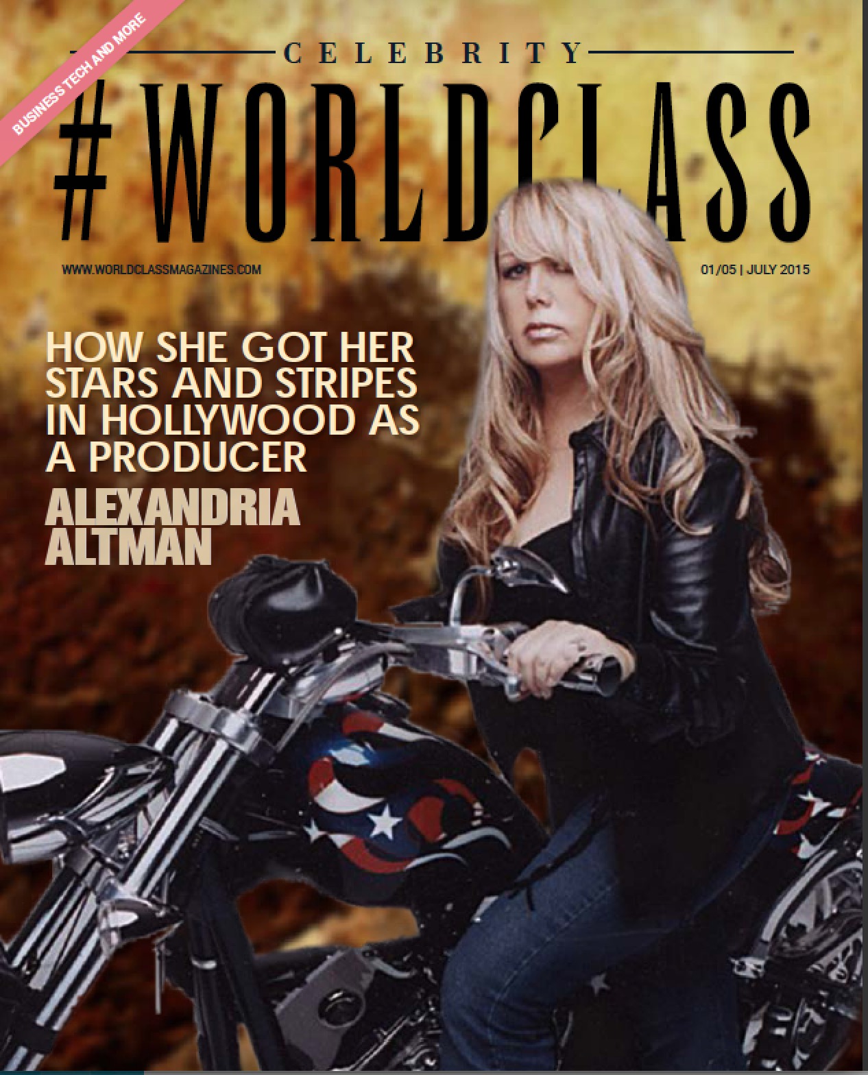 Celebrity World Class Magazine Alexandria Altman -July 2015 issue