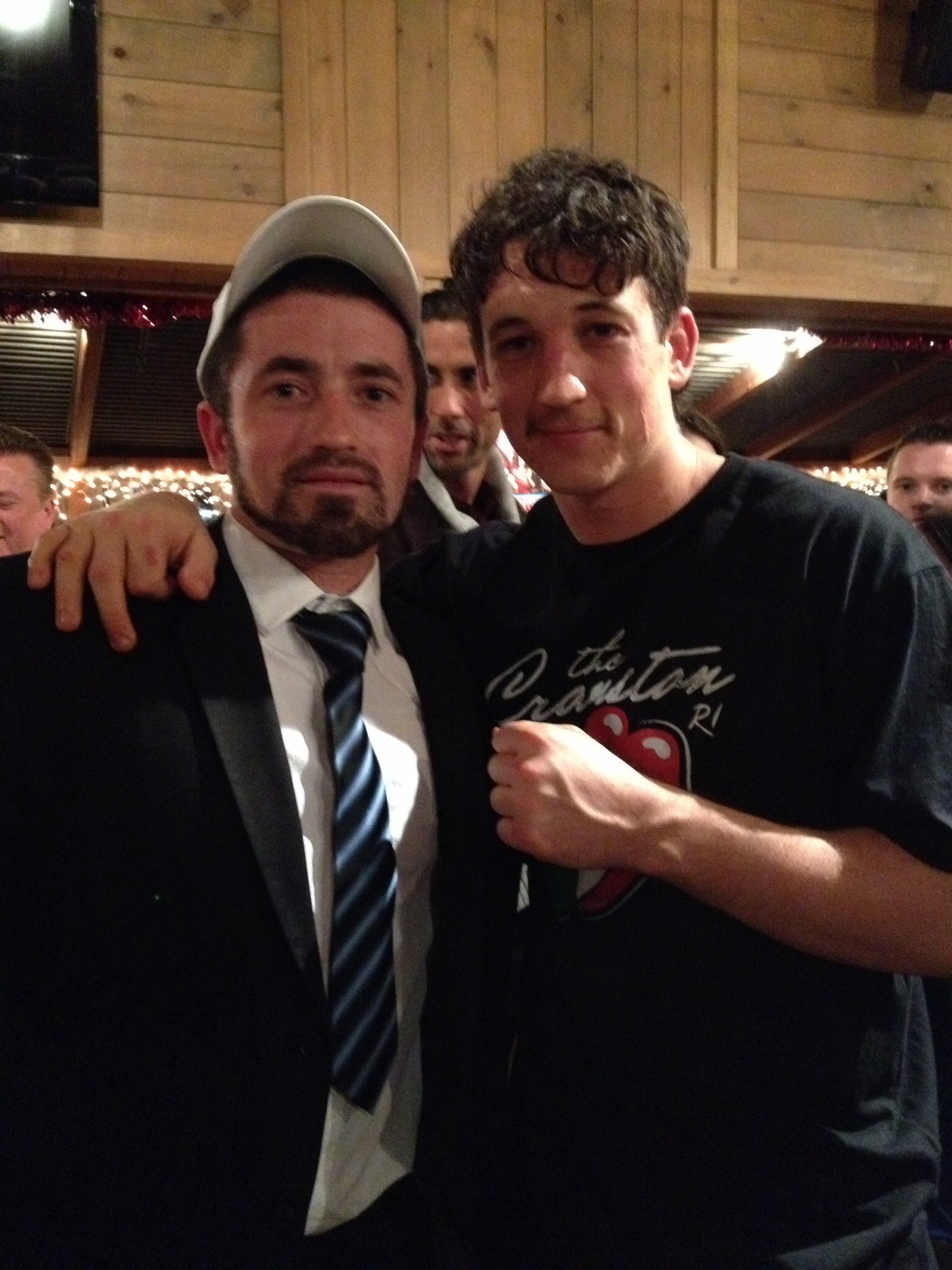 Miles Tellers and I at the after party for Bleed For This