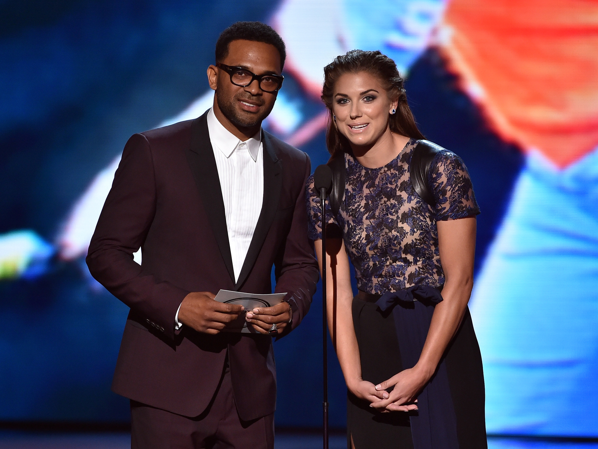 Mike Epps and Alex Morgan