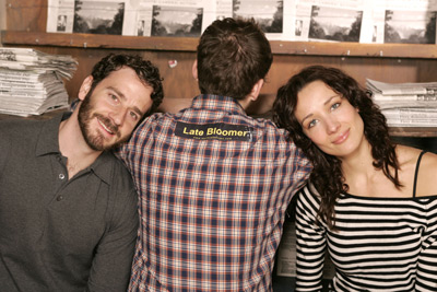 Tom Little, Ana Asensio and Craig William Macneill at event of Late Bloomer (2004)