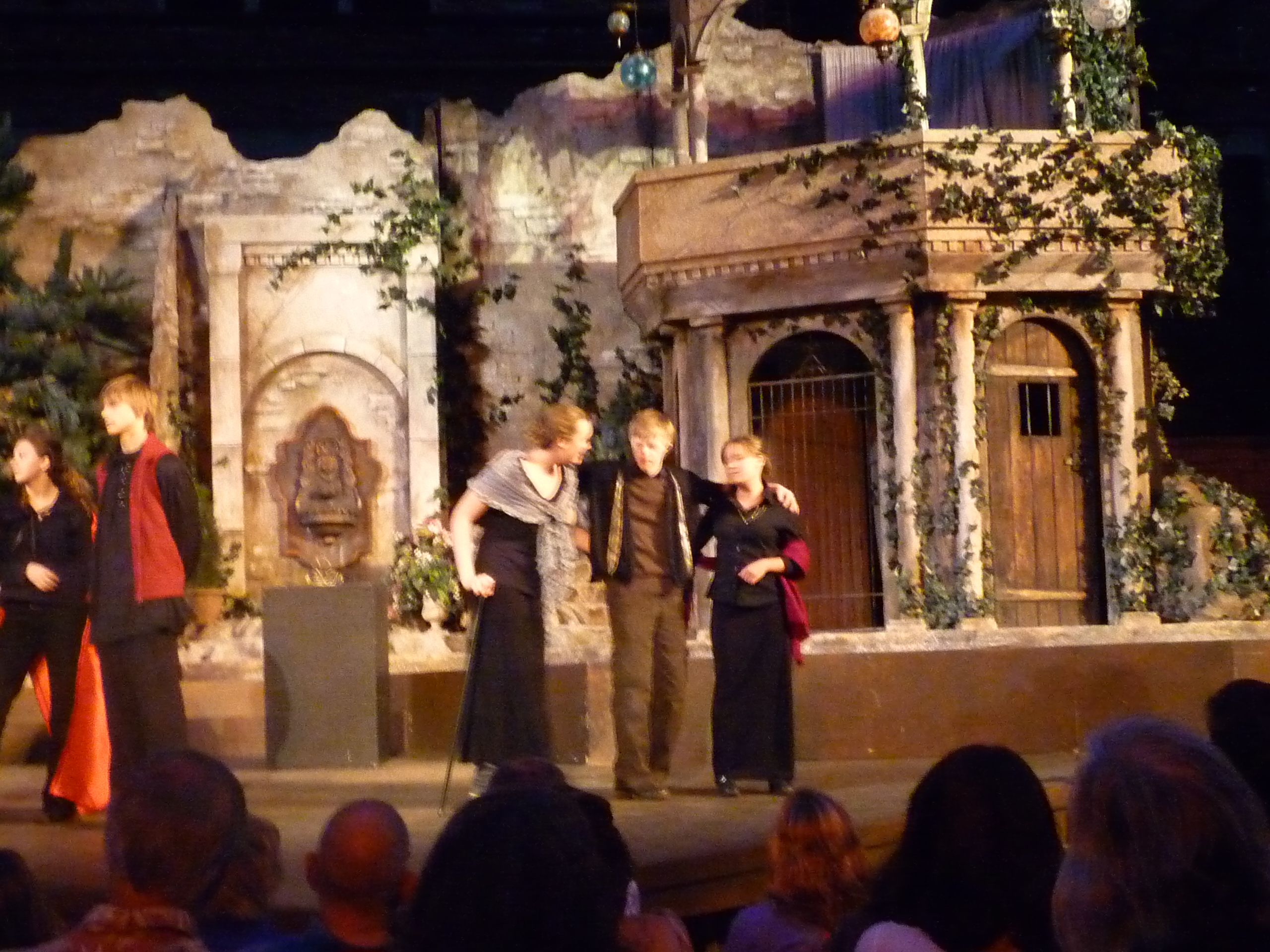 scene from master class presentation of RICHARD III at Colorado Shakespeare Festival, August 3, 2012, CU-Boulder's Mary Rippon Outdoor Theater