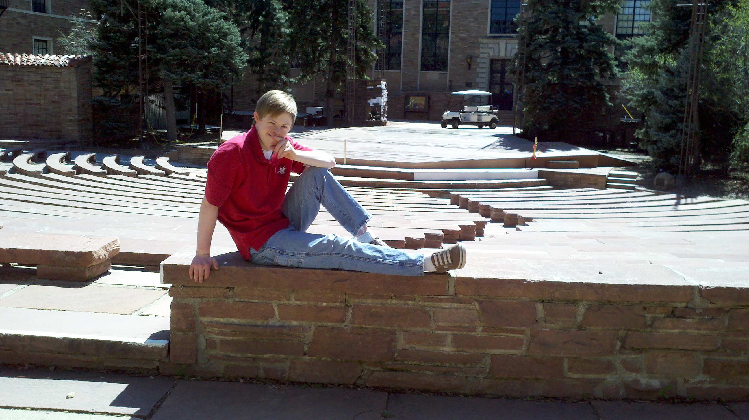 SCoping out the Mary Rippon Outdoor Theatre, University of Colorado at Boulder, 2012