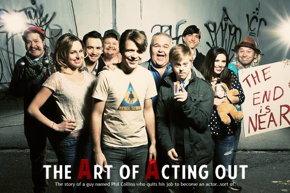 Connor with cast mates of The Art of Acting Out series in production , January 2014, Denver, CO, USA.