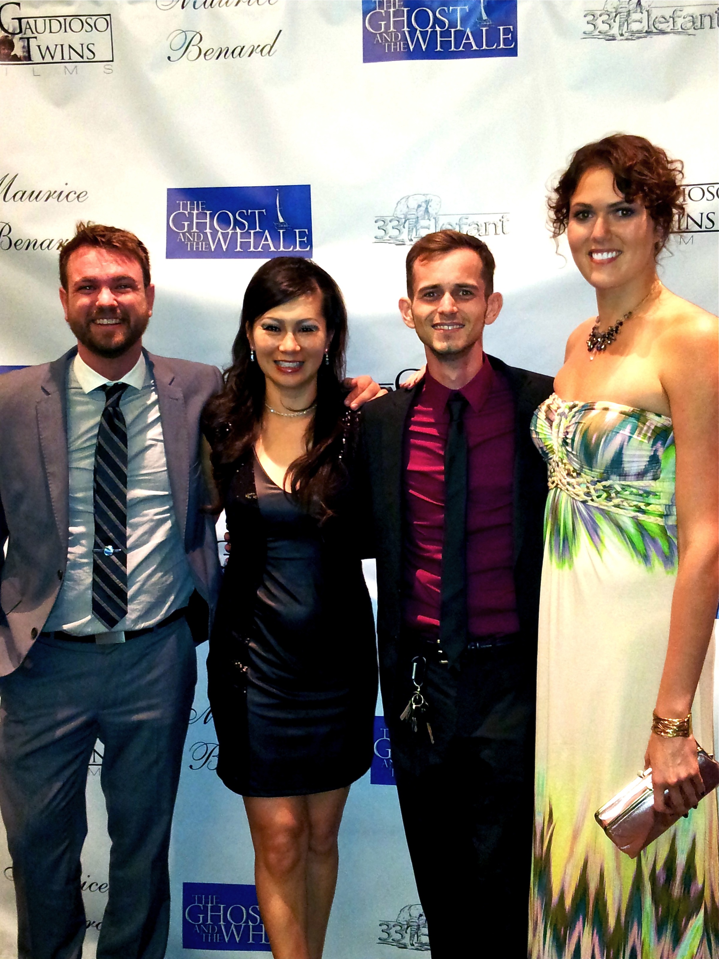 Rachael Meyers, Bryan McKinley, Joan Wong, and Miles Cooper at a screening of 