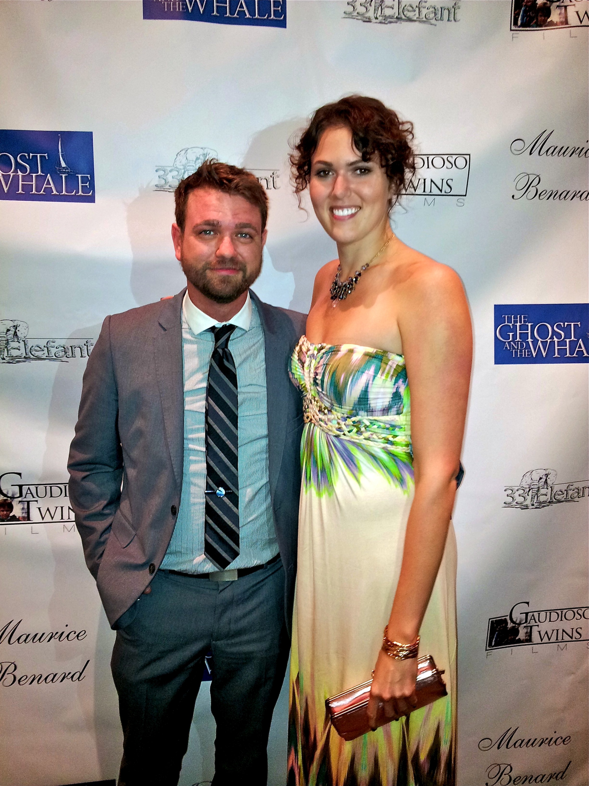 Rachael Meyers and Bryan McKinley at a screening of 