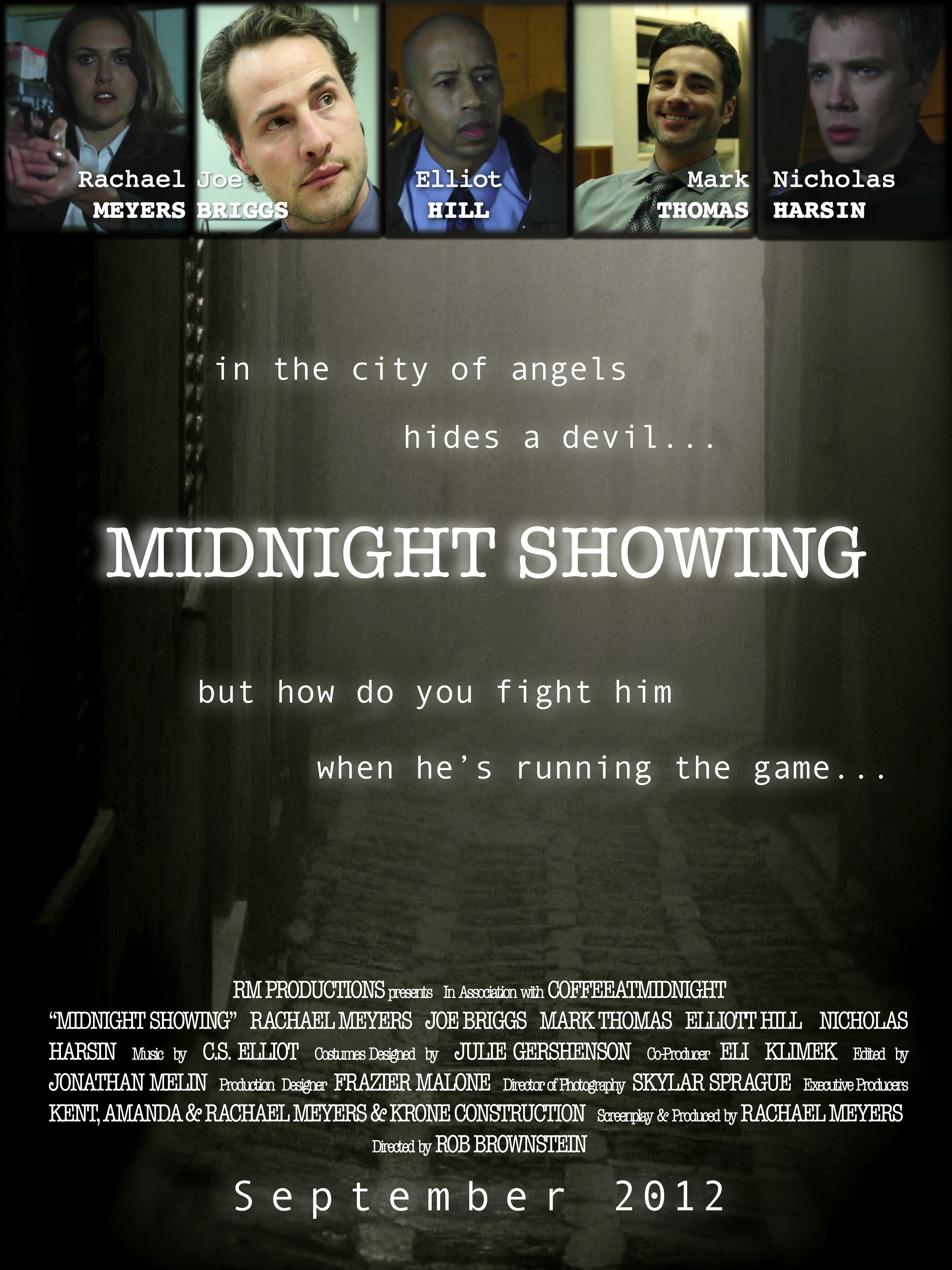 Rob Brownstein, Joe Regelbrugge, Elliot Hill, Nicholas Harsin, Rachael Meyers and Skylar Sprague in Midnight Showing (2012)