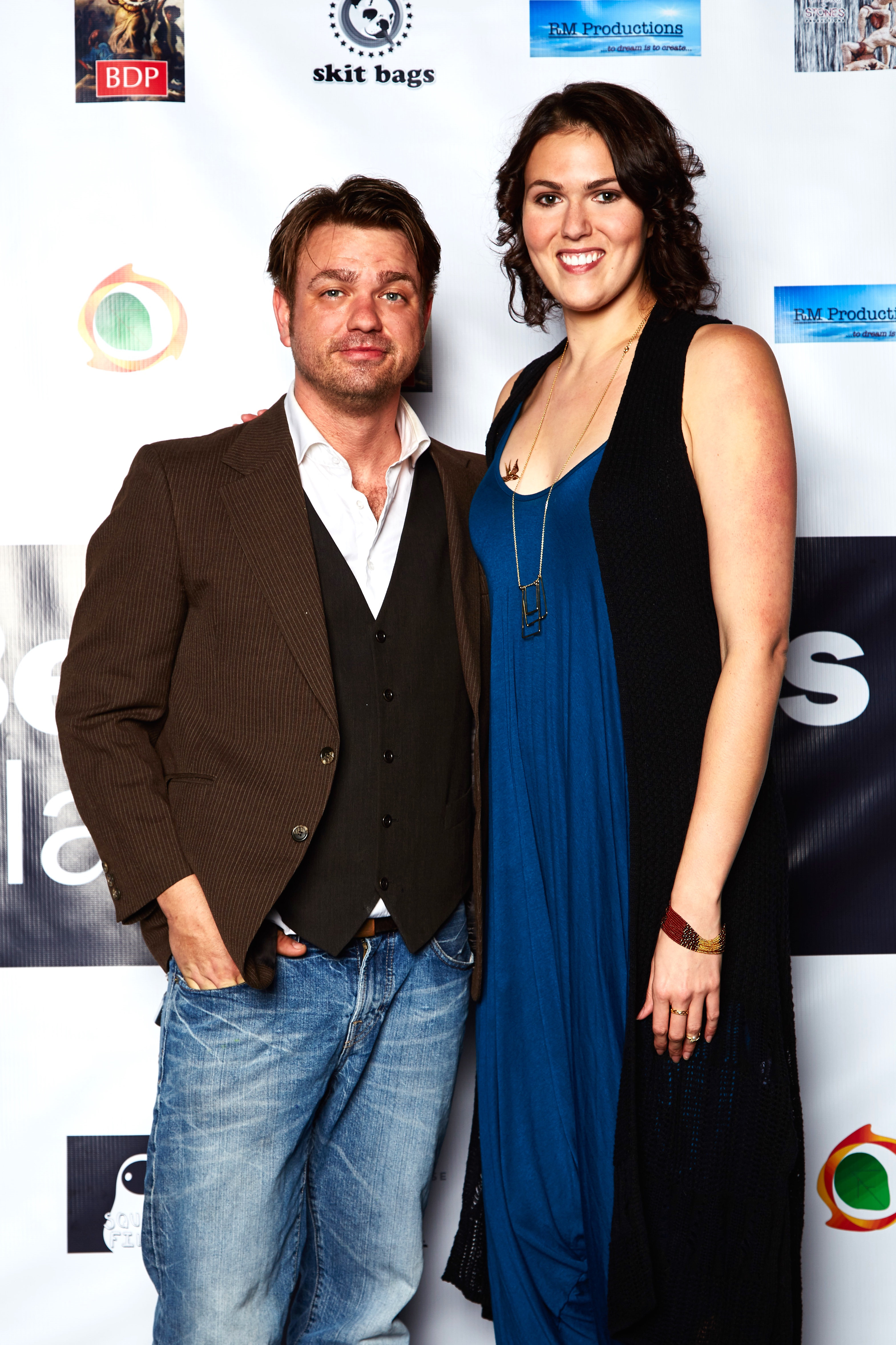 Director Rachael Meyers and Lead Actor Bryan McKinley on the red carpet at the Beverly Hills Playhouse Film Festival.