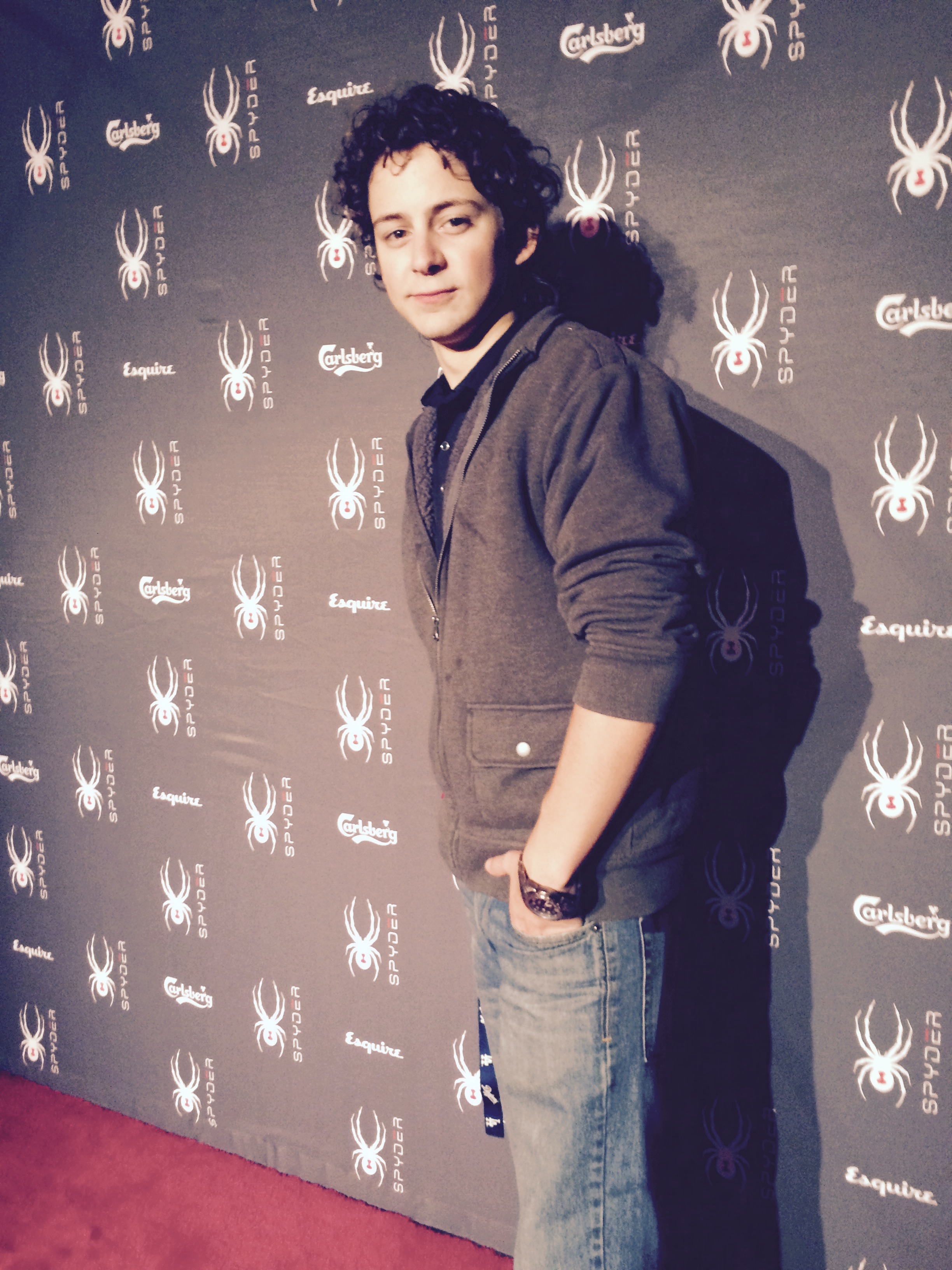 Caleb Thomas walking the Red Carpet at The W Hotel in Hollywood,CA