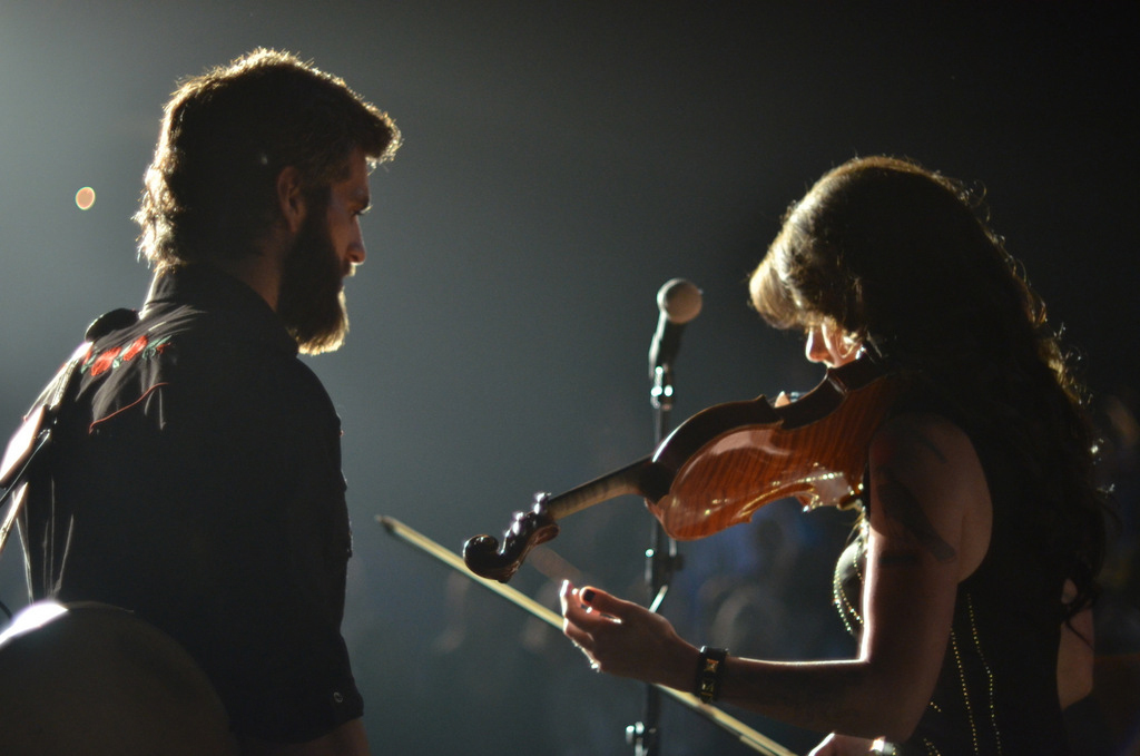 Still of Alan Powell and Caitlin Nicol-Thomas in The Song (2014)