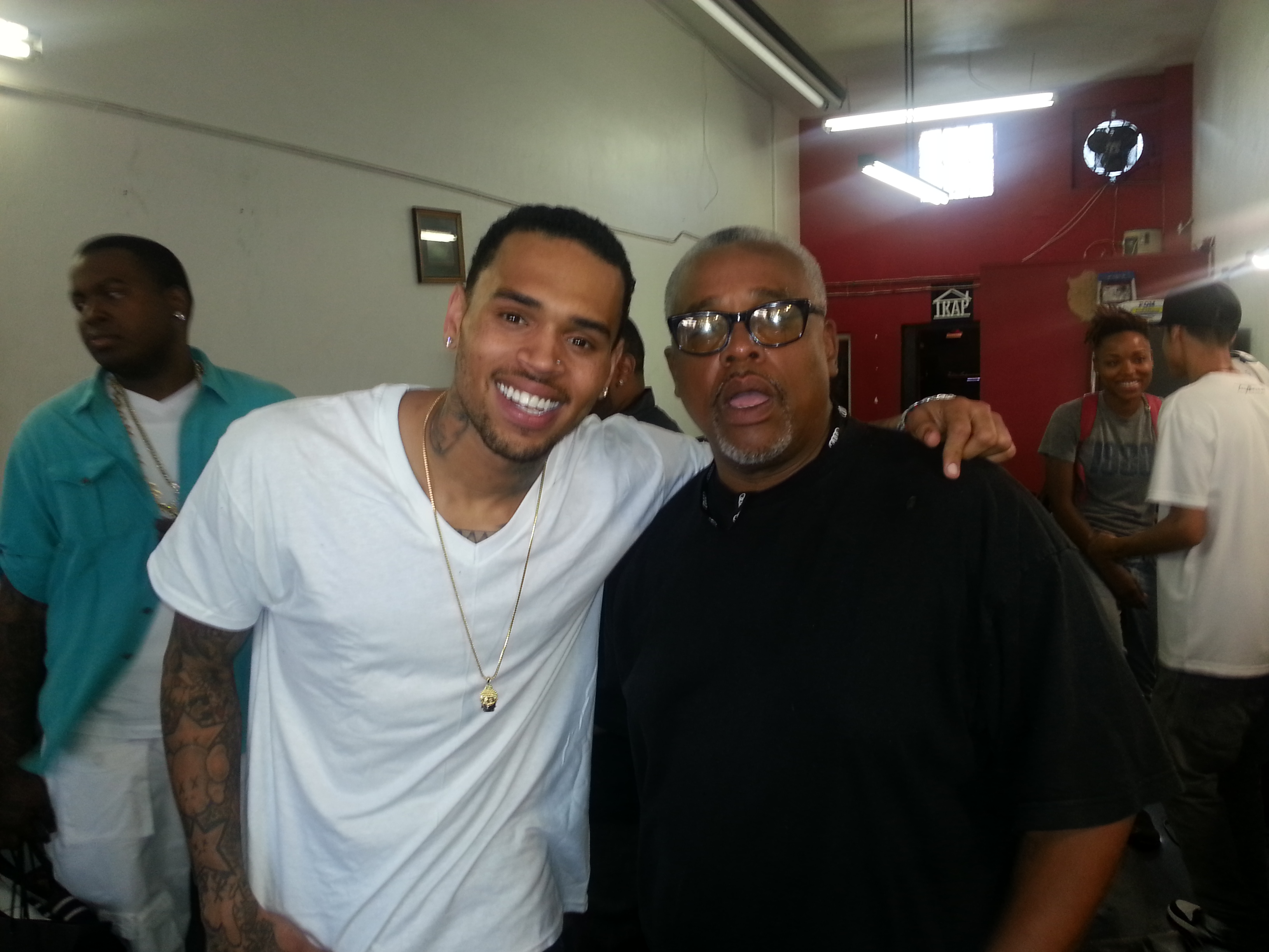 Shabazz with Chris Brown