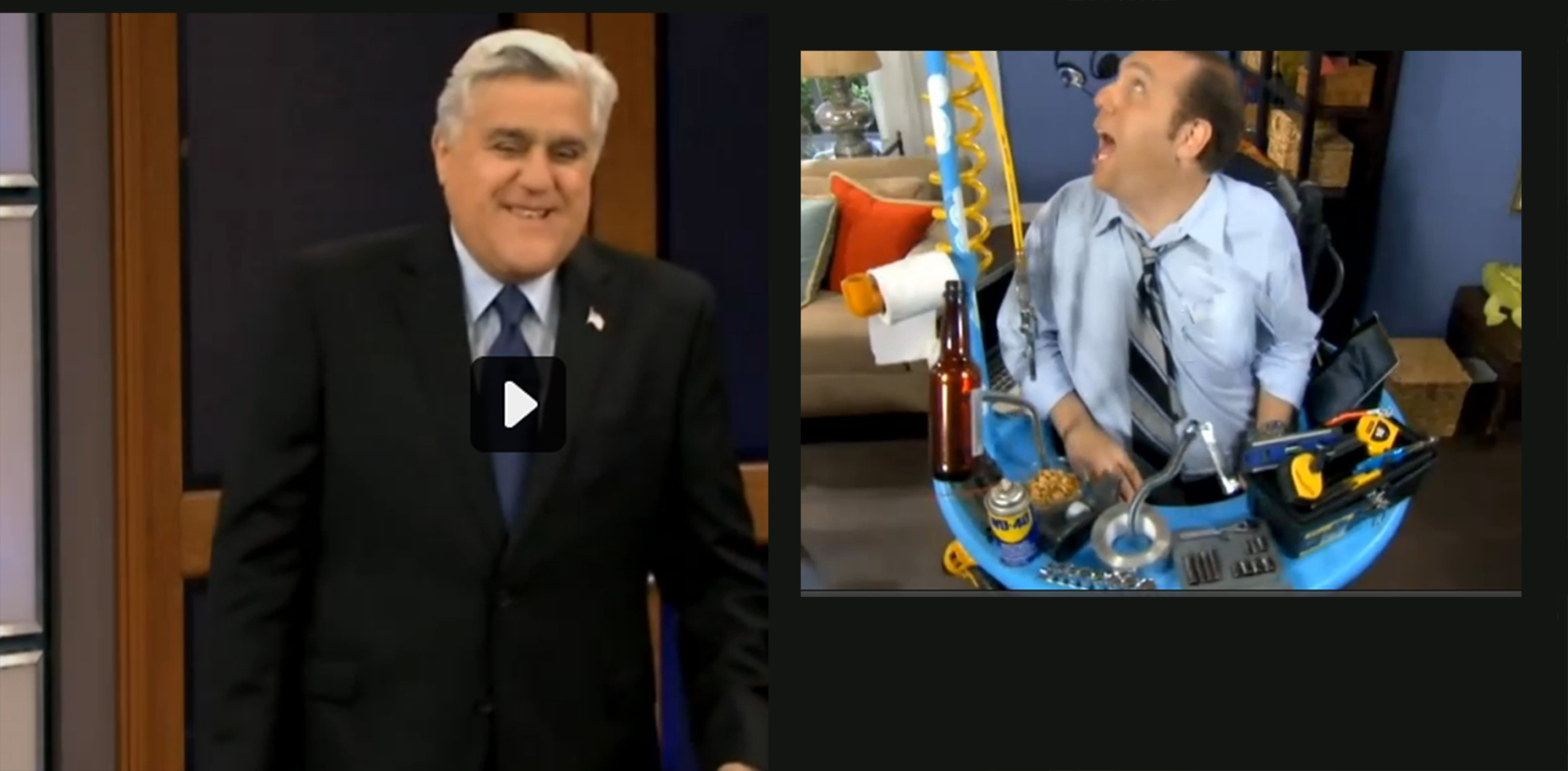 Jay Leno introduces his sketch comedian Corey Allen Kotler on his show