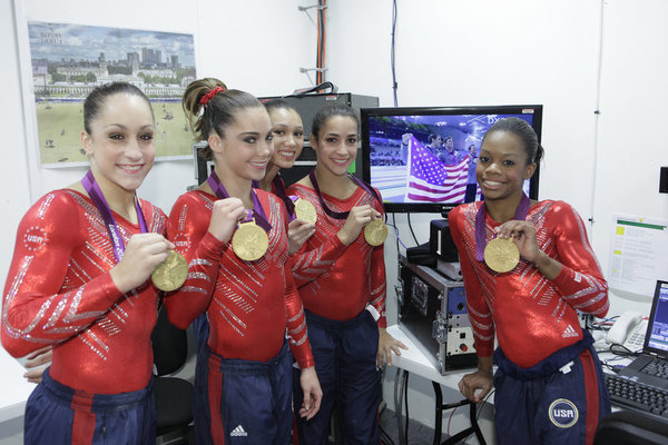 2012 SUMMER OLYMPICS -- US Women's Gymnasts