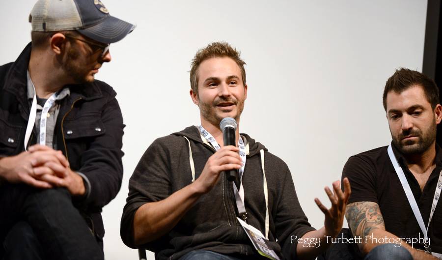 Director Jordan Horowitz speaks during a panel at the Chagrin Documentary Film Festival