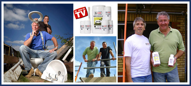 Dale Dempsey demonstrating products on Tommy's Fix your House for Free on Discovery Real Time Television