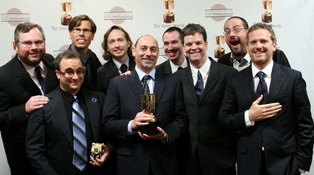 Hugh Davidson, Dan Milano, Kevin Shinick, Matthew Ireland Beans, Tom Root, Matthew Senreich, Mike Fasolo, Hugh Sterbakov and Zeb Wells at event of Robot Chicken: Star Wars Episode III (2010)