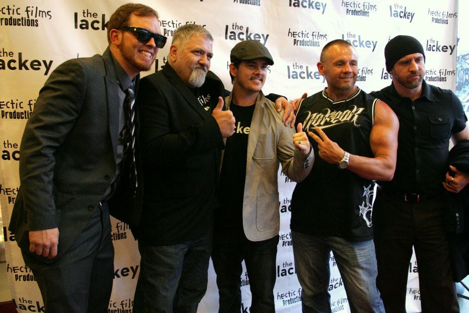 Shaun Piccinino, Jeremy Dunn, Rickey Bird, Guy Grundy walk the red carpet at sneak peak event for The Lackey