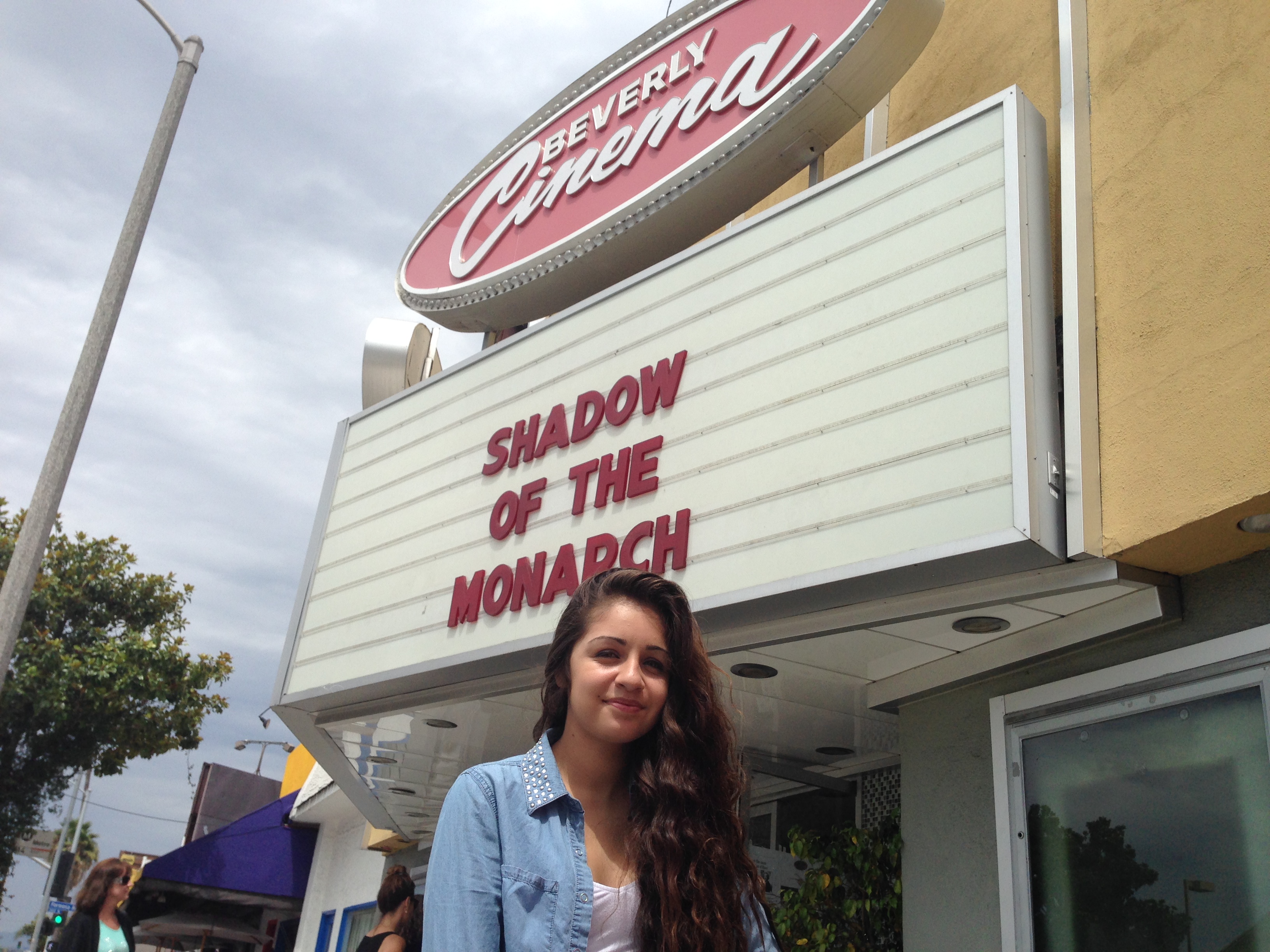 Samantha Elizondo at the Shadow of the Monarch priemer which she starred in.