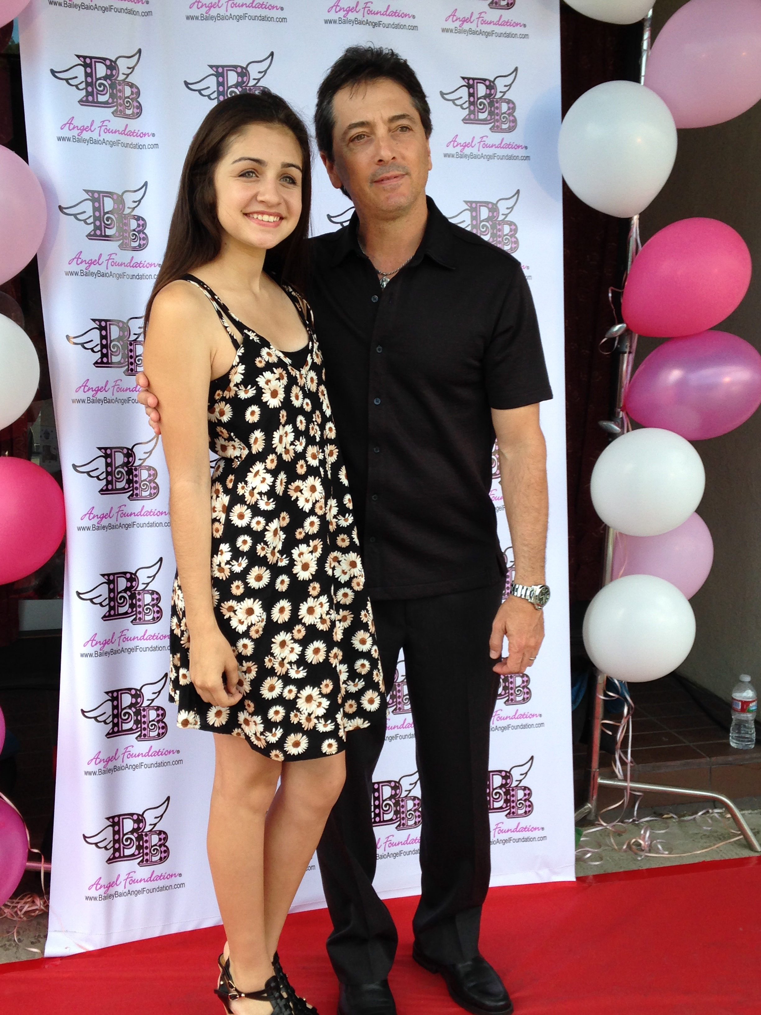 Samantha Elizondo with Scott Baio at Scott's party.