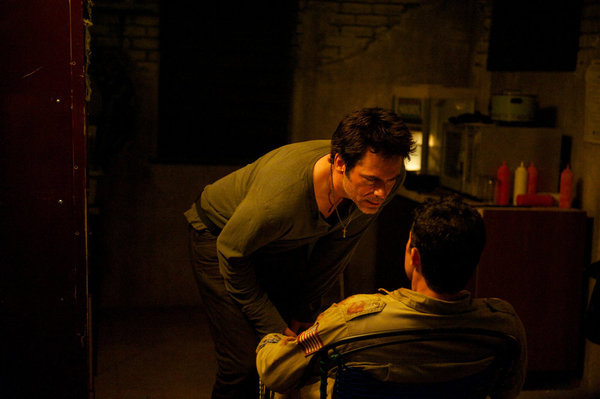 Still of Billy Burke and Isaiah LaBorde in Revolution (2012)