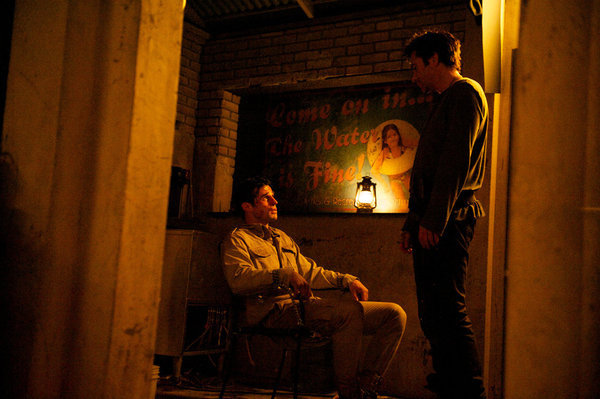 Still of Billy Burke and Isaiah LaBorde in Revolution (2012)