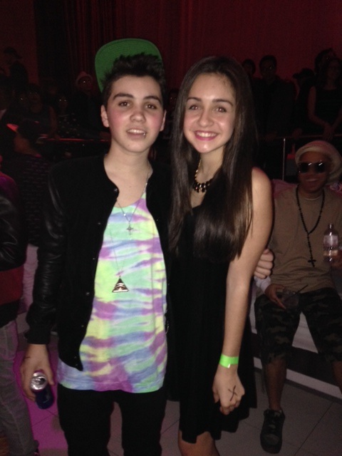 Samantha Elizondo with Sam Pottorff in Hollywood 2014